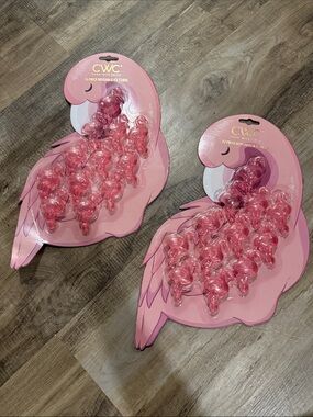 CWC Pink Flamingo Reusable Ice Cube Trays - Set of 2